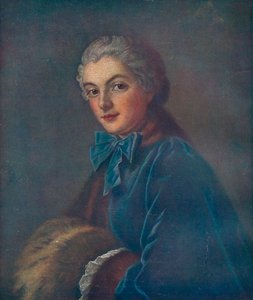 Retrato de una joven, siglo XVIII de François Boucher