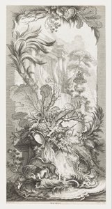 Rocaille [Diseño rococó], en Nouveaux Morceaux pour des Paravents [Nuevos conceptos para las mamparas]. de François Boucher
