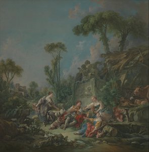 Idilio del pastor de François Boucher