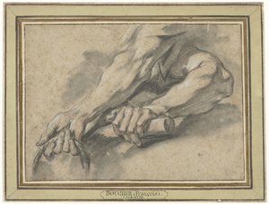 Estudios de dos antebrazos de François Boucher