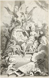 Las Gracias en la tumba de Watteau de François Boucher