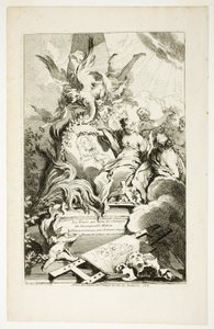 Las Gracias en la tumba de Watteau de François Boucher