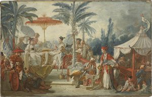 La Comida del Emperador de China de François Boucher