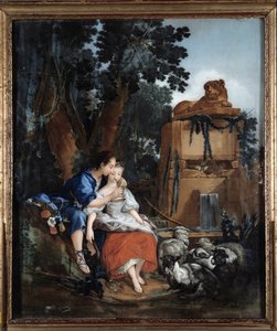 La lección de flauta de François Boucher