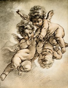 Tres cupidos de François Boucher