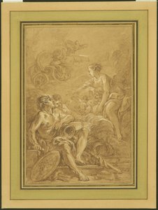 Venus ordena a Vulcano que haga armas para Eneas de François Boucher