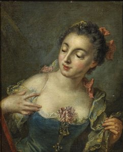 Joven de la izquierda de François Boucher