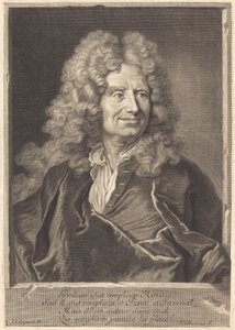 Nicolás Boileau de François Chereau I after Hyacinthe Rigaud