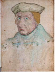 Retrato de Guillaume Bude (Budee) (Budaeus) (1467-1540), Maestro de la Librería Real de Francisco I en Fontainebleau de François Clouet