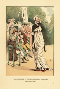 Reunión en los Jardines de Luxemburgo, Año VIII de François Courboin