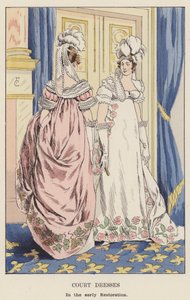 Vestidos de Corte, en la temprana Restauración de François Courboin