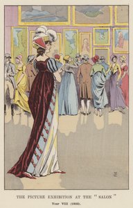La Exposición de Pinturas en el Salón, Año VIII, 1800 de François Courboin