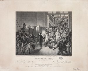 Salida del Rey, 19 de marzo de 1815, c.1820 de François Joseph Heim
