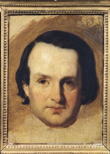 Estudio para un retrato de Victor Hugo (1802-85) c.1836 de François Joseph Heim