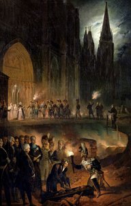 Traslado de los huesos de la familia real a la Iglesia de St. Denis, 18 de enero de 1817 de François Joseph Heim