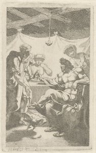 Júpiter y Mercurio en Filemón y Baucis de François Joseph Lonsing