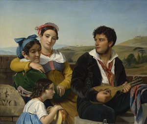 Grupo musical, 1821 de François Joseph Navez