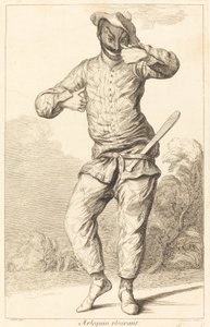 Arlequín llorando de François Joullain after Claude Gillot