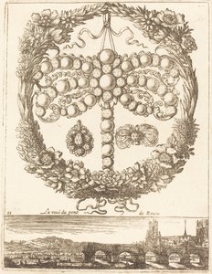 La vista del puente de Rouen de François Le Febvre