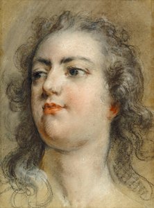 Cabeza del rey Luis XV de François Le Moyne