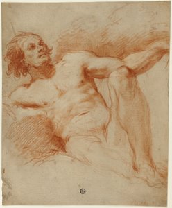 Desnudo masculino sentado