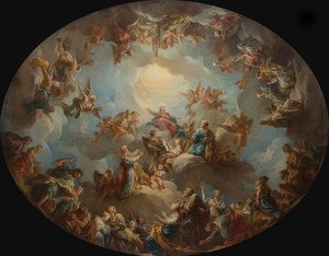 Glorificación de María de François Lemoyne