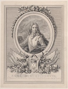 Retrato de René Duguay-Trouin, Teniente General de los Ejércitos Navales del Rey, 1765-1807 de François Nicolas Barthélemy Dequevauviller