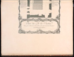 Plan del Lit de Justice de Francois Nicolas Martinet
