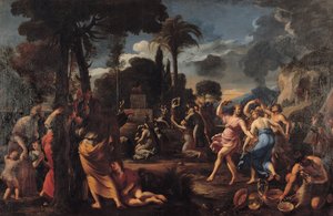La adoración del becerro de oro de Francois Perrier