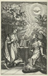 Anunciación Vida de Cristo (título de la serie) de François Stuerhelt (possibly)