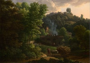 Paisaje italiano de Francois Xavier Fabre