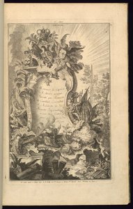 Diseño para cartucho de François de Cuvilliés the Elder