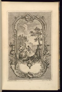 Diseño para Cartucho con Compartimentos Grandes y Pequeños de François de Cuvilliés the Elder