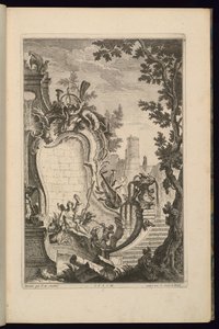 Diseño para fuente con Diana de François de Cuvilliés the Elder
