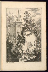 Diseño para Fuente con Dos Putti con una Red de Pesca de François de Cuvilliés the Elder