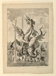 Diseño para el Gran Trianón en Versalles de François de Cuvilliés the Elder