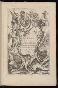 Página de Título, Livre de Cartouches à divers usages de François de Cuvilliés the Elder