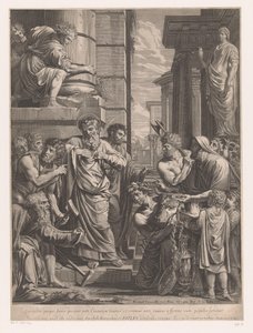 Pablo y Bernabé en Listra de François de Poilly (I)