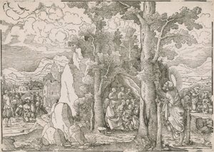 Paisaje con Escenas de la Vida de San Juan Bautista de Frans Crabbe van Espleghem