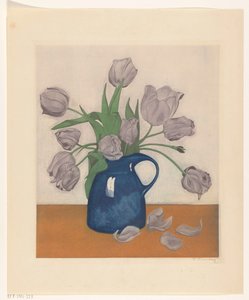 Tulipanes en una jarra