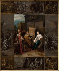 Apeles pintando a Campaspe de Frans Francken d.Y.
