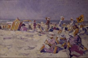 Escena de Playa de Frans Gaillard
