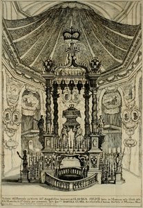 Diseño para el funeral de Claudia Felicitas de Austria de Frans Geffels