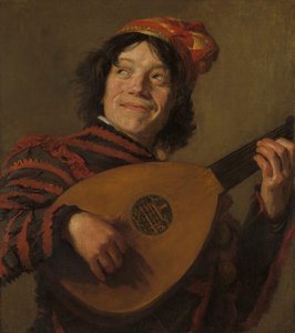 El intérprete de laúd de Frans Hals (copy after)