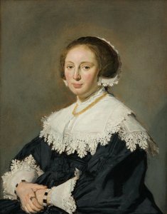 Alemán: Bildnis einer Frau Portrait of a Woman de Frans Hals