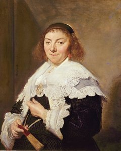 Maria Pietersdochter Olycann, esposa de Andries van der Horn, 1638 de Frans Hals