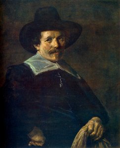 Retrato de un hombre sosteniendo guantes, c1645, 1912 de Frans Hals