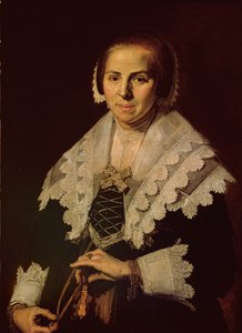 Retrato de una mujer con un abanico, 1640