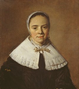 Retrato de una joven (óleo sobre lienzo) de Frans Hals