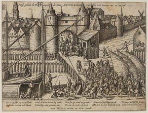 El asalto a Amsterdam el 23 de noviembre de 1577 de Frans Hogenberg